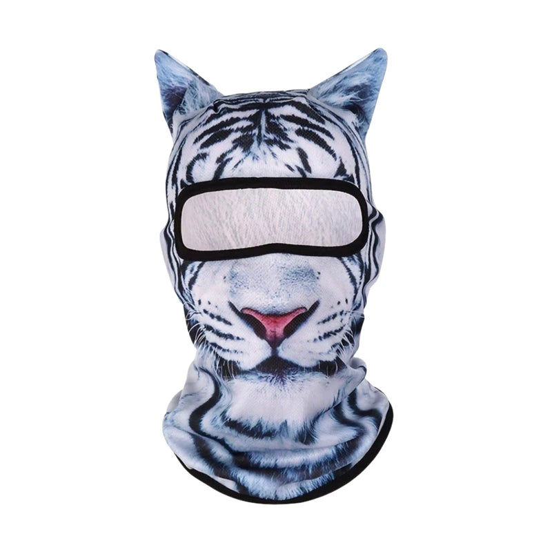 3D Cat Ski BalaclavaAnimal Face Covering Full Face Hood Masque Cute AnimalBalaclava Motorcycle Motocross Ski Snowboard Hat Good