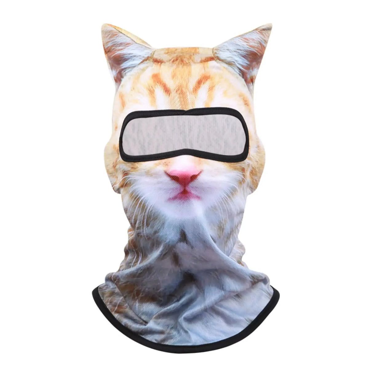 3D Cat Ski BalaclavaAnimal Face Covering Full Face Hood Masque Cute AnimalBalaclava Motorcycle Motocross Ski Snowboard Hat Good